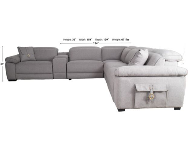 H317 8935 Collection 6-Piece Power Reclining Sectional large image number 11