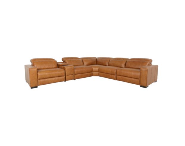 Alexander Home 8932 Collection Genuine Leather 6-Piece Power Reclining Sectional large image number 1