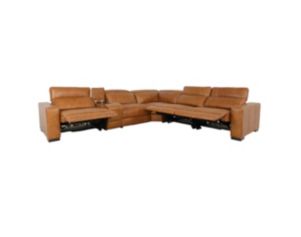 Alexander Home 8932 Collection Genuine Leather 6-Piece Power Reclining Sectional