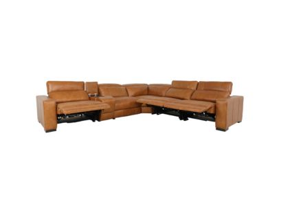 Alexander Home 8932 Collection Genuine Leather 6-Piece Power Reclining Sectional