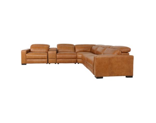 Alexander Home 8932 Collection Genuine Leather 6-Piece Power Reclining Sectional large image number 3