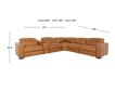 Alexander Home 8932 Collection Genuine Leather 6-Piece Power Reclining Sectional small image number 10