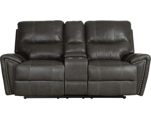 H317 1552 Collection Leather Power Reclining Loveseat with Console large image number 1