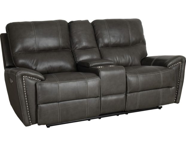 H317 1552 Collection Leather Power Reclining Loveseat with Console large image number 2
