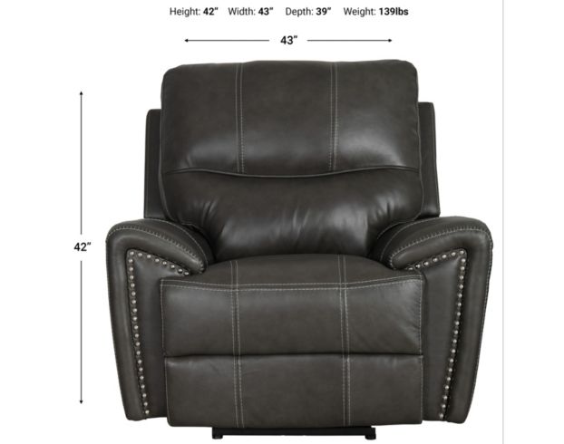 H317 1552 Collection Leather Power Recliner large image number 7