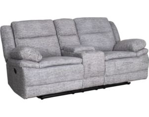 H317 1018 Collection Dove Reclining Loveseat with Console