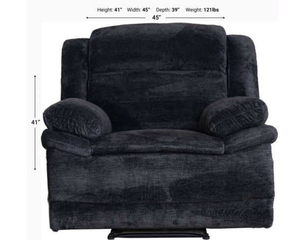H317 1018 Collection Ebony Recliner large image number 7