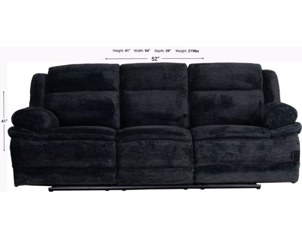 H317 1018 Collection Ebony Reclining Sofa large image number 6