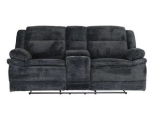 H317 1018 Collection Ebony Reclining Loveseat with Console