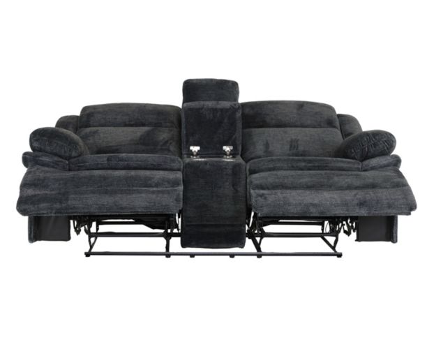 H317 1018 Collection Ebony Reclining Loveseat with Console large image number 2