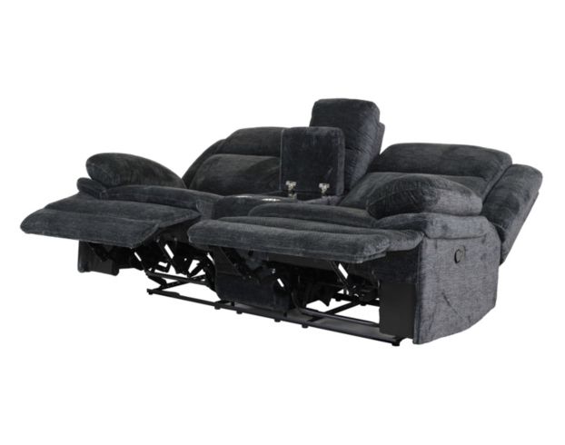 H317 1018 Collection Ebony Reclining Loveseat with Console large image number 3