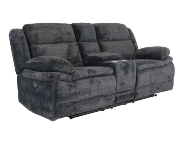 H317 1018 Collection Ebony Reclining Loveseat with Console large image number 9