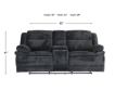 H317 1018 Collection Ebony Reclining Loveseat with Console small image number 13