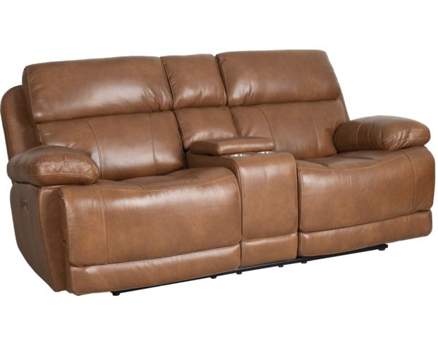 H317 2397 Collection Leather Power Reclining Loveseat with Console large image number 2