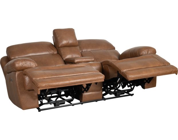 H317 2397 Collection Leather Power Reclining Loveseat with Console large image number 3