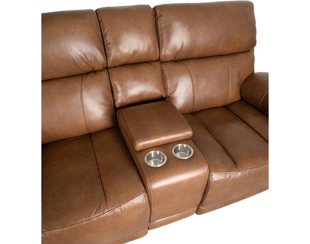 H317 2397 Collection Leather Power Reclining Loveseat with Console large image number 6