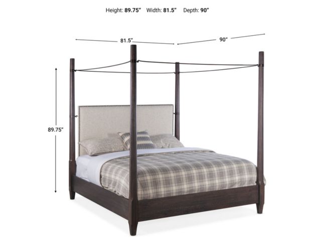 Hooker Furniture Big Sky King Upholstered Canopy Bed large image number 6