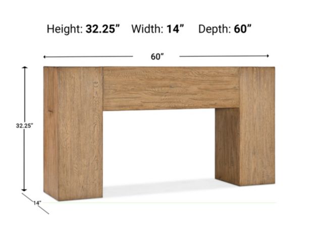 Hooker Furniture Commerce & Market Console Table large image number 3