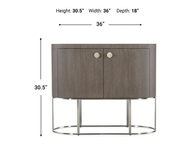 Hooker Furniture Modern Mood Mink 2-Door Nightstand large image number 5