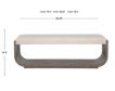 Hooker Furniture Modern Mood Mink Boucle Bedroom Bench small image number 6