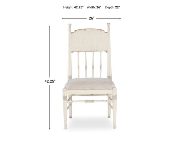 Hooker Furniture Americana Daisy White Upholstered Dining Chair large image number 4