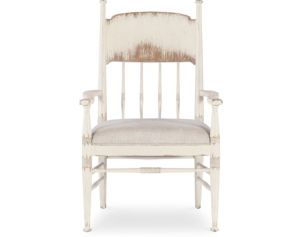 Hooker Furniture Americana Daisy White Upholstered Dining Arm Chair