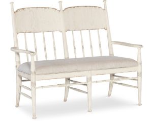 Hooker Furniture Americana Daisy White Upholstered Dining Bench