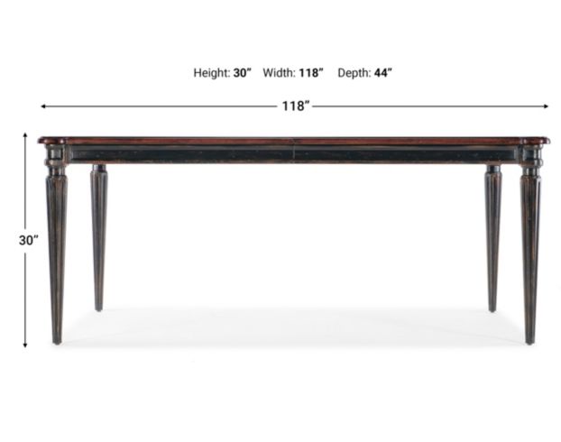 Hooker Furniture Charleston Dining Table with Two Leaves large image number 6