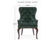 Hooker Furniture Charleston Venice Pine Upholstered Host Chair small image number 5