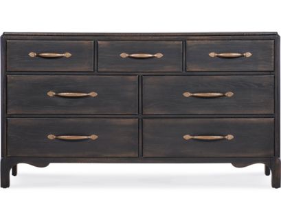 Hooker Furniture Americana Black 7-Drawer Dresser