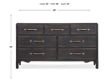 Hooker Furniture Americana Black 7-Drawer Dresser small image number 4