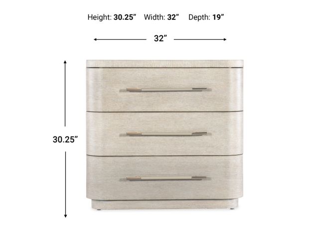 Hooker Furniture Modern Mood Diamond 3-Drawer Nightstand large image number 5