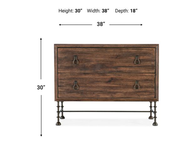 Hooker Furniture Big Sky 2-Drawer Nightstand large image number 6