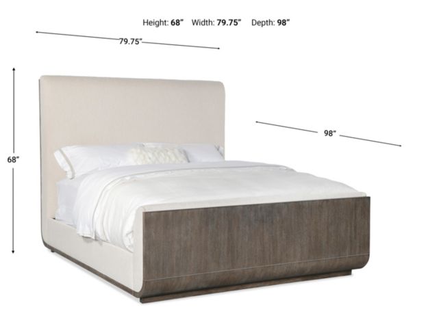 Hooker Furniture Modern Mood Upholstered King Panel Bed large image number 5