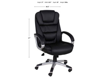 Boss Leather Plus Ergonomic Desk Chair