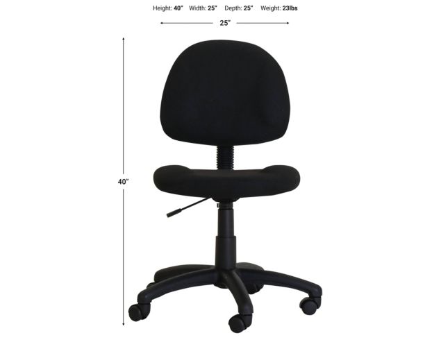 Boss Black Task Chair large image number 5