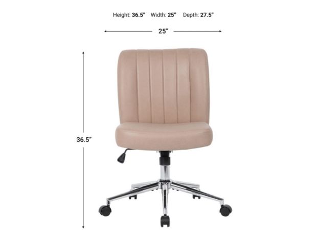 Presidential Seating Boss Leathaire Tan Task Chair large image number 7