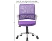Presidential Seating Task Purple Desk Chair small image number 7