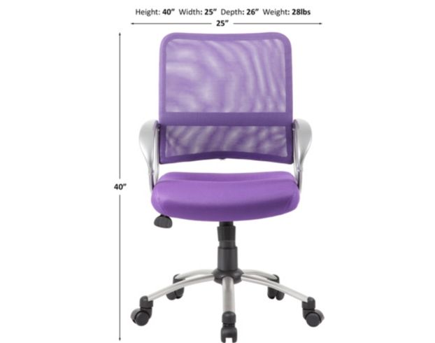 Purple swivel desk online chair