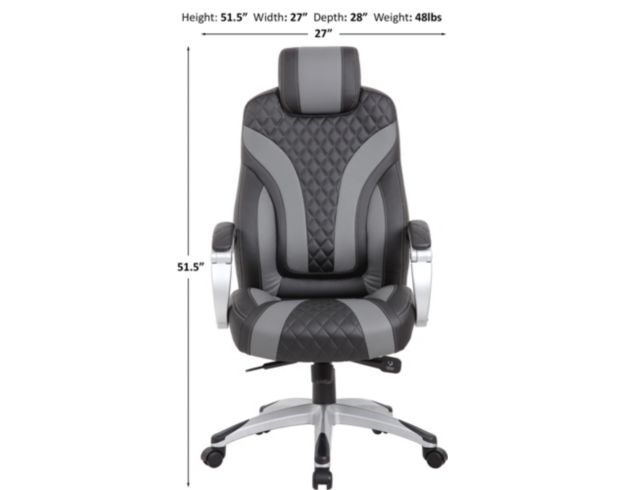 Boss Task Black & Grey Desk Chair large image number 9