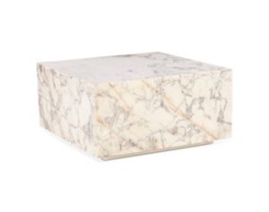 Home Trends And Design Nile 32-Inch Marble Drum Coffee Table