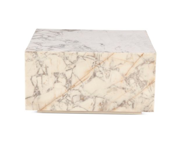 Home Trends And Design Nile 32-Inch Marble Drum Coffee Table large image number 3