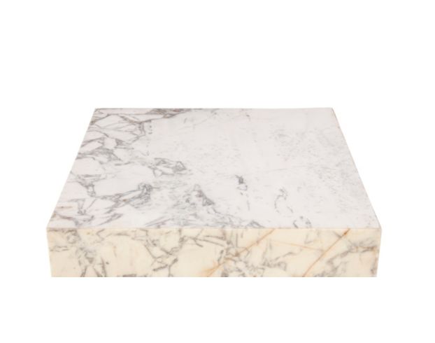 Home Trends And Design Nile 32-Inch Marble Drum Coffee Table large image number 4