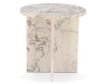 Home Trends And Design Nile Alabaster Marble End Table small image number 2