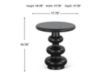 Home Trends And Design BILBOA END TABLE small image number 4