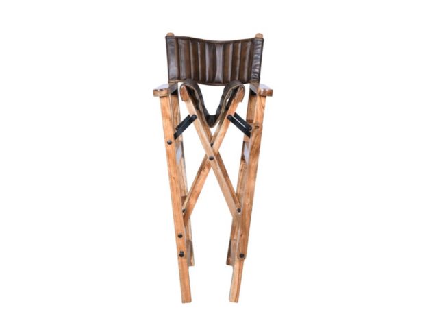 Home Trends And Design Leeds Antique Whiskey Folding Barstool large image number 4