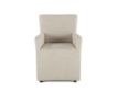 Home Trends And Design Malibu Peabody Linen Dining Arm Chair with Casters small image number 1