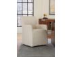 Home Trends And Design Malibu Peabody Linen Dining Arm Chair with Casters small image number 5