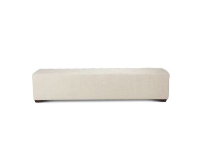 Home Trends And Design Malibu D'Orsay Linen Upholstered Bench