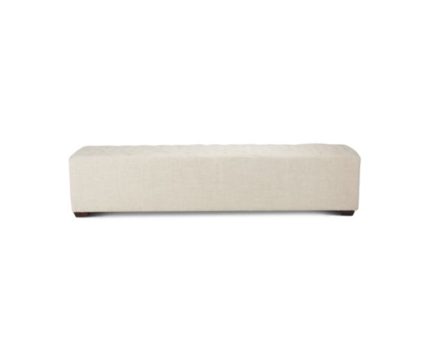 Home Trends And Design Malibu D'Orsay Linen Upholstered Bench large image number 1